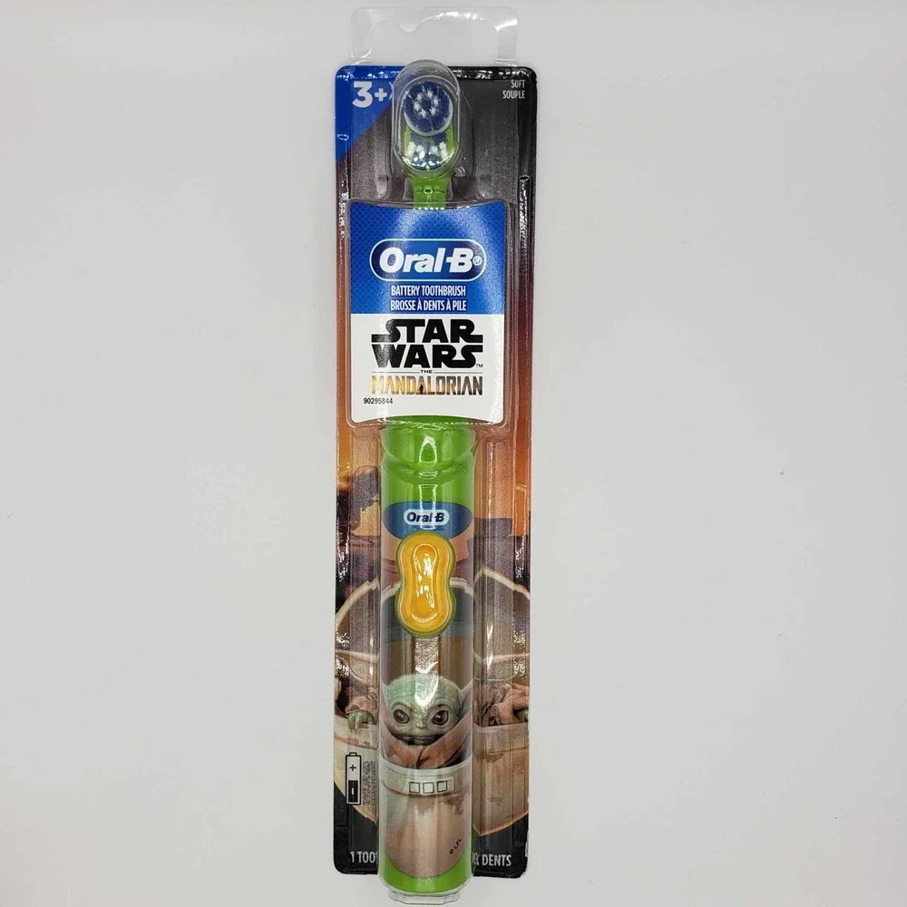 Oral-B Kids Electric Toothbrush The Mandalorian Baby Yoda Star Wars Grogu (2 Pk)